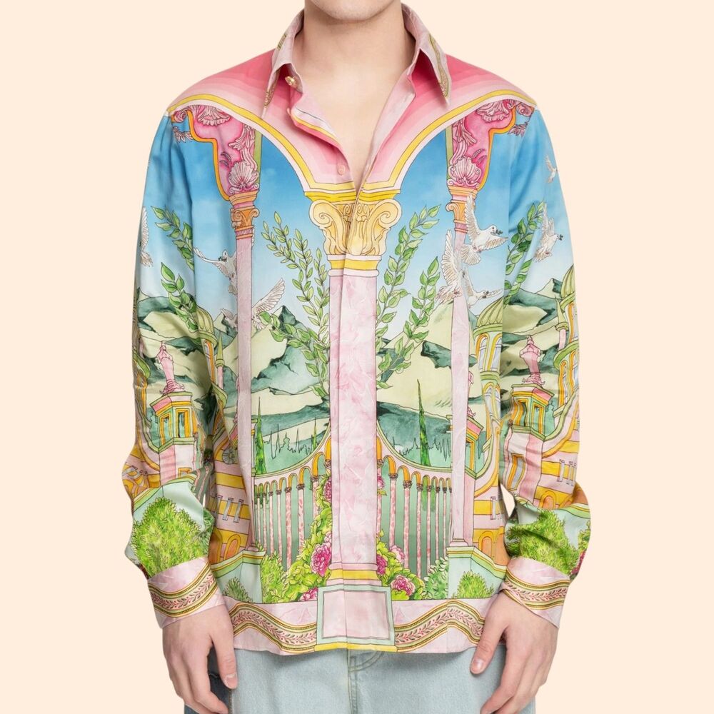 Casablanca Le Jardin Button Down Shirt